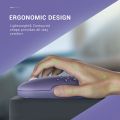 Jelly Comb Wireless Mouse Rechargeable Ergonomic USB Mouse Slim Cordless Mice for Laptop PC Purple Pink Mouse for Computer. 