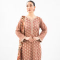 Maahru - Unstitched Fabric  - 2 Piece (100 % Premium Lawn) - Thirstle Thrill. 