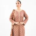 Maahru - Unstitched Fabric  - 2 Piece (100 % Premium Lawn) - Thirstle Thrill. 