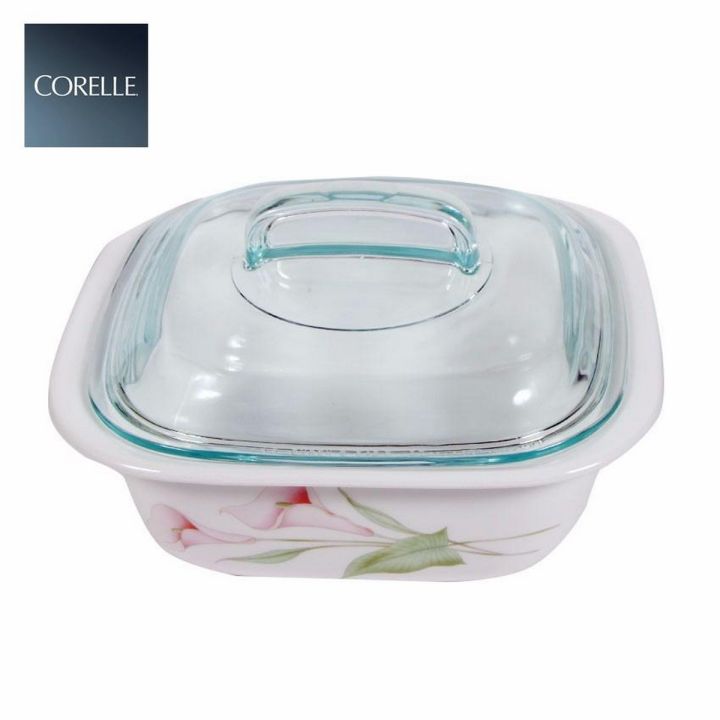 CORELLE%C2%AE%201.41L%20Square%20Baking%20Dish%20w/%20Glass%20Lid%20&%20Plastic%20Lid%20-%20Image%202