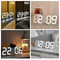 Aubess 3D LED Digital Clock, Snooze, Temperature Display, Bedroom/Desk Clock. 