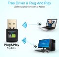 5G Dual-band 600Mbps drive-free WIFI wireless network card USB Ethernet PC adapter wifi LAN receiver. 