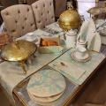 Dining Table Set Table Runner / Cutlery Holders / Placemats / Tea Cozy & Mug Cover / Bread Basket & Cutlery Box. 