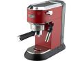 DeLonghi America, Inc EC685R Dedica Deluxe 15-Bar Pump Espresso Machine, Red With Free Imported Coffe Set. 