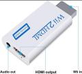Full HD 1080P Wii to HDMI Compatible Converter Adapter Wii2HDMI Compatible Converter 3.5mm Audio for PC TV Monitor Display. 