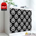 Gift City Presents Black and White Pattern Design Wall Decorative Self Adhesive Tile Stickers Multiple Quantity - 12x12 cm for Bathroom Kitchen Wallpaper Decoration. 