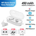 HLstar® F9 Air buds TWS Bluetooth 5.0 Earphone Wireless Headphone Hifi Stereo Handsfree Min Headset Sport Earbuds Microphone With Charging Box For Smart Phone. 