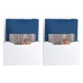 JDXHLAU 2X Magnetic File Holder - Magnetic Paper Holder, Pocket Organizer Office Supplies Storage Mail Organizer for Notebooks. 