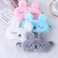 【Happier】 Cute Cartoon Rabbit Plush Sleeping Eye Mask Comfortable Sleep Mask Sleep Aid Traveing Home Shading Light Eye Cover Eyeshade. 