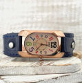 AliExpress/Ebay Fashion Vintage Style Women's Watch Brand Quartz Watch Genuine Leather Ladies Watch. 