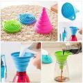 Muntazir High quality mini funnel beautiful foldable oil funnel food grade silicon water funnel/ qeef kitchen accessories funnel/ peep, kitchen organizer keef, kitchen tools, kitchen gadgets, Bottle Water Pump Dispenser. 