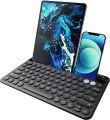 Jelly Comb Model-B046 Wireless Dual Bluetooth Keyboard for iPad, Multi-Device Tablet Keyboard with Sliding Stand,Rechargeable Keyboard for iPad, Tablet, iPhone, Working with iOS, Android, Windows. 