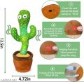 Dancing Cactus Toy with Recording - Rechargeable Operated Plush Funny Electronic Shaking Cactus Singing Dancing Cactus Twisting Cactus Cute Plush Toy Education Toy Plush Toy with Songs for Children Playing Birthday Gift Kids Toys. 