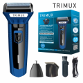 TRIMUX  3 In 1 Rechargeable Hair Clipper Shaver beard Styling Trimmer Hair Removal machine for men. 