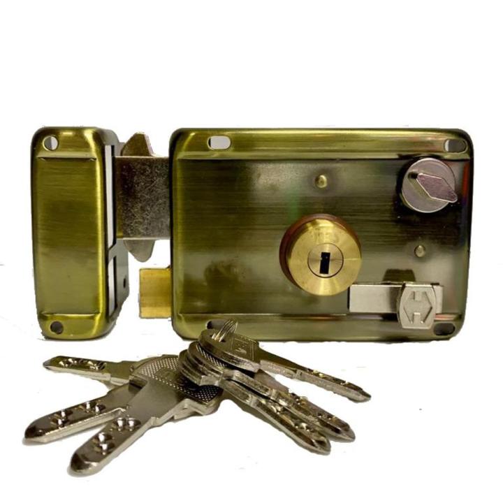Night Latch SOLOX MBS LT130 Antique Brass with 20 Keys, Door Lock.