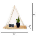 Wall Hanging Shelf, 1 Real Pine Wood Floating Shelves for Wall Shelves Plant Shelf -Wood Hanging Shelf. 