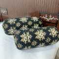 Luxury 2pc Gao Takia/ Pillow Cover , Stuff Soft Velvet jucard  2 Gol Takiya  Cover. 