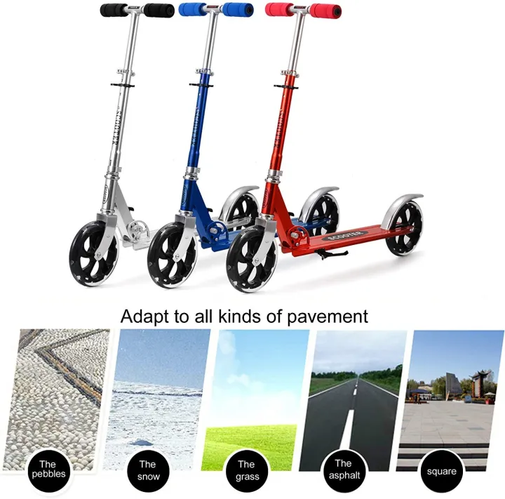 Teens%20Adult%20Foldable%20Adjustable%20Height%202-Wheel%20Kick%20Scooter%20Aluminum%20Alloy%20-%20Image%205