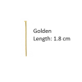 100 Pieces Flat Head Pins Golden Silver Steel for DIY Jewelry making accessories. 
