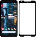 Google Pixel 2 XL / 2xl HD Glass Full glue Shinning glass Tempered Glass Screen Protector BLACK. 