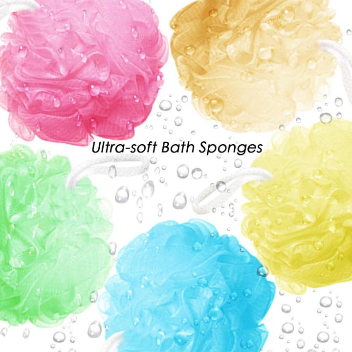 PACK%20OF%202%20Big%20Candy%20Mixed%20Bath%20Balls%20Rich%20bubbles%20Body%20Flower%20Bath%20Sponge%20Shower%20Brush%20Body%20Wash%20Scrubber%20Mesh%20Soft%20Puff%20Body%20Cleaning%20scrub%20Soft%20and%20Gentle%20Bath%20Ball%20&%20Shower%20Sponge%20Bath%20Ball%20Loofah%20-%20Image%205