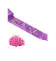 Bride To Be Satin Sash For Bridal Shower Pink, White, Black, Purple, golden, Red. 
