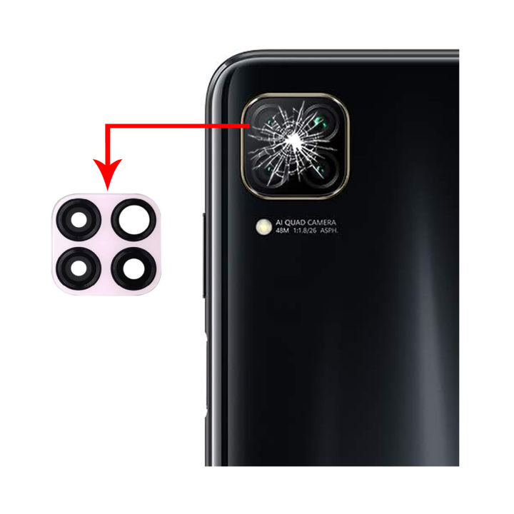 Huawei Nova 7i Camera Glass Replacement Rear Back Camera Lens For Nova 7i - Pink Burrak