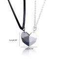 Couple Necklace Attracting Magnet Chain A Pair Of Stitching Attracting Individuality Necklace For Women Men. 