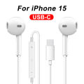 Original USB-C Headphones For Apple iPhone 15 Pro Max iPhone 15 Pro Wired Earphones X XS XR Lightning Bluetooth Earbud Accessories Without Bluetooth Box pack. 