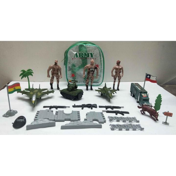 Army Toy set Bag, 25 Pcs, Soldier Toy set, Playing Toys for kids.