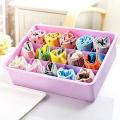 Socks Undergarments Storage Box 15 Grid with Transparent Cover. 