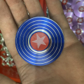 New Round Shield Aluminium Fidget Spinner Superhero Fast Bearing Finger Hand Spinner Adult Stress Relief Toy Anti Stress Fidget. 