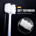 Ultra Fine Soft Toothbrush Nano Bristle Adult Tooth Brush Teeth Deep Cleaning Dental Oral Care Antibacterial Gum Health Hygiene Super Micro Toothbrushes For Sensitive Gums Fiber Thin Hair Whitening Superfine Thick Bristled Cleansing Handle Multicolour. 