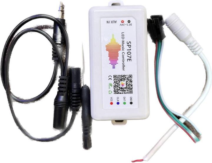 RGBZONE%20WS2812b%20WS2811%20SP107E%20Music%20Bluetooth%20Controller%20DC%205-24V,%20iOS%20Android%20App%20Control,%20Suit%20for%20WS2812,%20SK6812,%20RGBW,%20APA102%20Addressable%20LED%20Strip%20Matrix%20Panel%20Pixel%20Light,%20Mic/AUX%20Input%20-%20Image%204