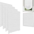Waterproof Pleated Blinds Portable Privacy-Enhancing Light-Filtering Self-Adhesive Curtains Easy-Install Window Covers for. 