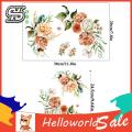 Toilet Sticker Self-adhesive Waterproof Long-lasting Eye-catching Floral Design for Home Bathroom Decor. 