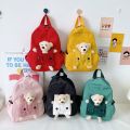 New Cartoon Bear Boys and Girls Backpack Cute Kindergarten Student Schoolbag Backpack Foreign Trade One Piece Dropshipping. 