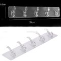 Transparent Wall 6 Hook Self Adhesive Wall Hanger Hook Hat Clothes Coat Rack Towel Key Holder Door Hook For Bathroom Storage Rack. 