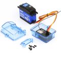 Blue Plastic Waterproof Receiver Receiving Box for Huanqi 727 / Slash RC Car Upgrade Parts. 