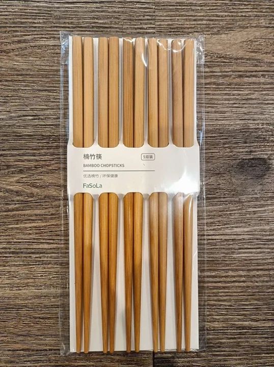Wooden Chopsticks, Reusable Lightweight Chopsticks Korean Food Sticks