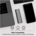 Portable SSD External Hard Drive 4TB High-Speed Drive USB3.1/Type-c Interface Solid State Hard Disk Storage Device for Laptop/PC. 