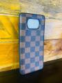 Xiaomi Poco X3 Fashion Texture Grid Leather Back Cover. 