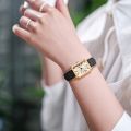 Ladies Square Roman Numeral Luxury Vintage Fashion Quartz Watch Fancy Women Watches Jewelry Sophisticated And Stylish Women Watch. 