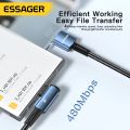 Essager Multi Protocol Compatibility 7A USB Type C Cable 90 Degree For OPPO Fast Charing Honor Huawei Oneplus Realme Angled Charger Data Wire. 