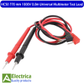 1 Pair HC50 770 mm 1000V 0.8m Probe Test Lead Wire Pen Needle Tip for Universal Digital Multimeter Tester Wire Cable Test HC50 Leads by Electrica. 