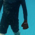 Swimming Gloves Webbed Aquatic Fit Traning Gloves Paddles Diving Hand Web Paddle Training Fingerless Gloves Water durable. 