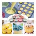 Openi - Cake Mold Deal - Cupcake Mold 6 Pot - 6" Bread Loaf Pan - 7 Inch Round Cake Mold/Pan - 50 Pcs Cup Cake Paper Liner - Silicone Spatula & Brush - Best For Baking. 