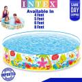 INTEX Swimming Pool Non-Inflatable Swimming Pool for kids - SIZE (4FT - 5FT - 6FT - 8FT. 