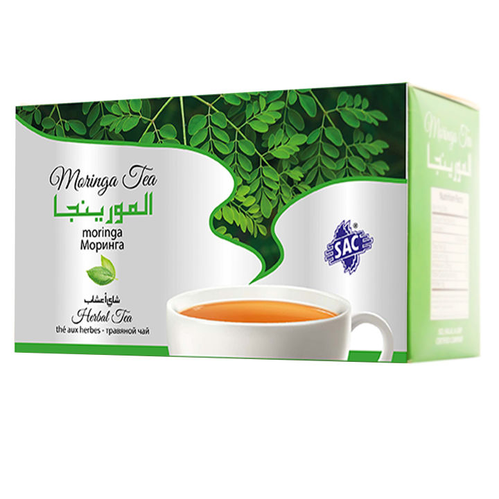 Moringa Herbal Green Tea - 20 Sachets - Sac