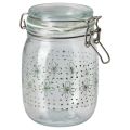 KORKEN IKEA 1-Liter Glass Food Storage Jar with Lid and Rubber Seal, Ideal for Tea, Sugar, Rice, and Pickles. 